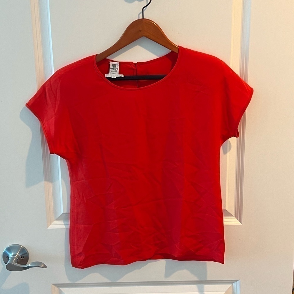 Emanuel Ungaro Parallele Paris Red Blouse